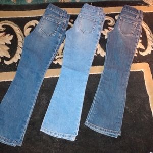 3 pairs of girls jeans